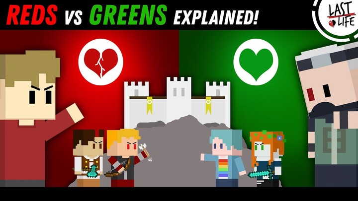 Last Life SMP: The Reds vs Green Lives Explained