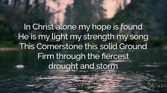 In Christ alone