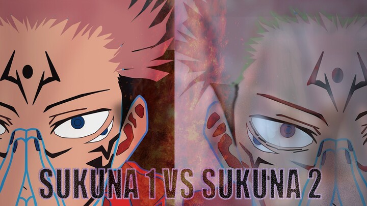 Final drawing :  Sukuna 1 vs Sukuna 2 coloring