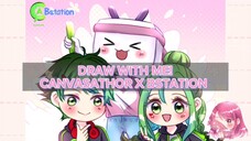 [Draw With Me!] Para Maskot Gemoy Dari CANVASaTHOR X Bstation