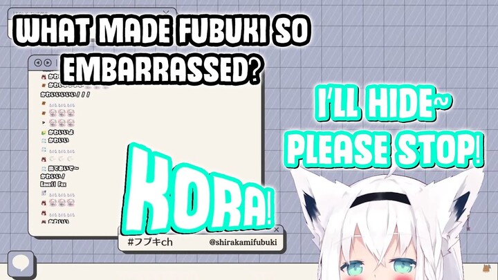 Fubuki Ended her Stream Blushingly SHY and EMBARRASSED!【Hololive Clip】English Sub
