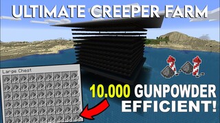 Ultimate Creeper Farm in Minecraft 1.19 Unlimited Gunpowder Farm