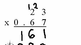 Multiply of Decimals