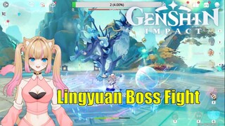 Lingyuan Boss Fight in Chenyu Vale Quest, Milameowz - Genshin Impact