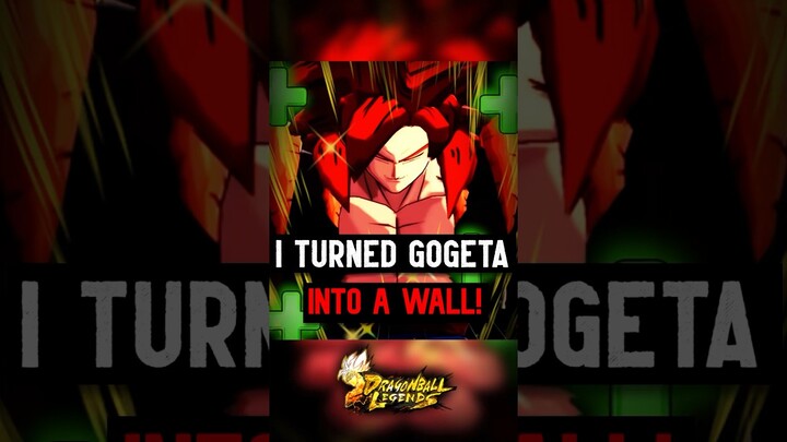 I Turned SSJ4 Gogeta into a WALL! #dblegends #shorts