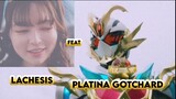 Kamen Rider Platina Gotchard Henshin & Finisher feat Lachesis