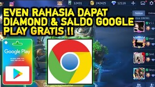 KODE RAHASIA!!! | EVEN DI LUAR MOBILE LEGEND DAPAT DIAMOND &  SALDO GOOGLE PLAY GRATIS