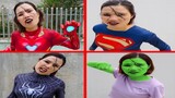 Team She Hulk and SuperHeros Become Zombies - Funny Green