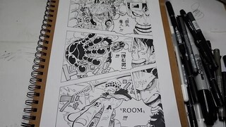 Manga Page Drawing | One Piece ワンピース | Speed Drawing | Manga Page # 2