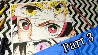 Drawing eye kimetsu no yaiba member - Zenitsu