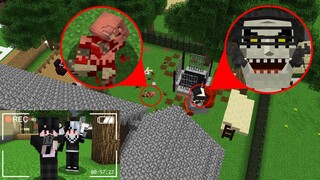 ถ้าเกิด!! บินโดรนตอนตี3 แต่กับเจอ ผีโถส้วมโครงกระดูก - Minecraft บินโดรนตอนตี3