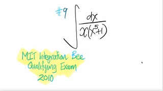 #9 2010 MIT Integration Bee Qualifying Exam