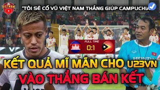 Thua Sốc 1-0, Campuchia Bị Loại Đau Đơn, U23 Việt Nam Vào Thẳng Bán Kết