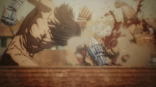 Eren vs Reiner และ Galliard Attack on Titan Season 4 ตอนที่ 2