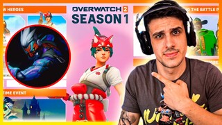 TODO EL CONTENIDO DE LA *SEASON 1* de OVERWATCH 2! SKIN MÍTICA IN-GAME!! | Toniki