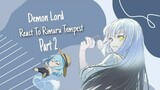 Demon Lord React To Rimuru Tempest Part 2 || Made By Venreii ~