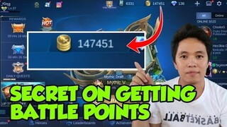 BATTLE POINTS SECRET IN MOBILE LEGENDS 2020 TUTORIAL