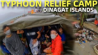 OUR TYPHOON RELIEF CAMP - Working With Filipino Police In Dinagat Island Province