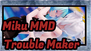 [Miku MMD] Miku Flirts With Haku! Trouble Maker