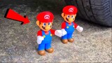 Eksperimen : Mobil VS Minion,Super Mario - Menghancurkan Hal Renyah & Lembut Dengan Mobil!
