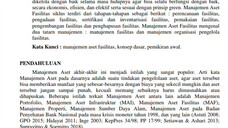 Pemikiran Awal Tentang Konsep Dasar Manajemen Fasilitas