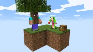 Minecraft Skyblock, But Blocks Are ALIVE!