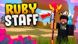 How to get RUBY STAFF in Roblox Islands (Skyblock)