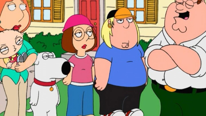 Family Guy: Pete turns his yard into a country and invades the beautiful rapist