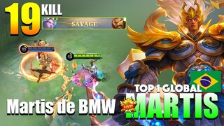 Martis Brutal SAVAGE🔥 Beast Mode is Real... | Top 1 Global Martis Gameplay By Martis de BMW ~ MLBB