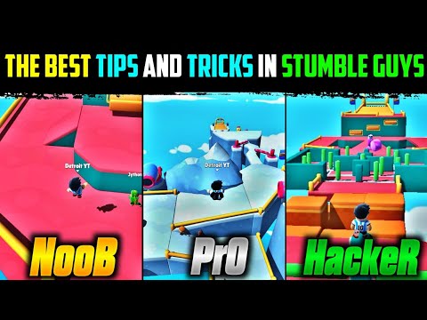 Noob, Pro and Hacker gameplay on Stumble Guys Multiplayer Royale