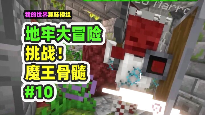 我的世界：地牢大冒险10，挑战魔王骨髓，正面硬刚