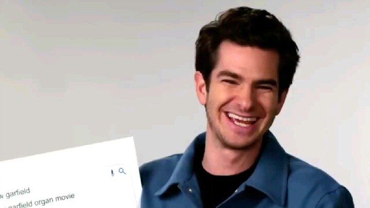 Andrew Garfield laughing