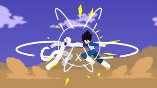 Vegeta vs Frieza Stickman animation | Sticknodes