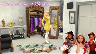 Clueless Cher's Bedroom Inspired (NO CC) - TS4 [SPEED BUILD]