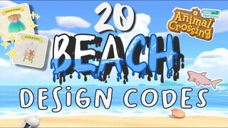 20 BEACH DESIGN CODES 🏖️☀️ // ANIMAL CROSSING NEW HORIZONS