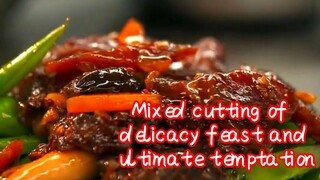 Mixed cutting of  delicacy feast and ultimate temptation