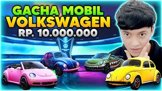 TOP UP SENILAI RP 10.000.000 ?! GACHA SKIN MOBIL VOLKSWAGEN HOKI BANGET !! - PUBG MOBILE