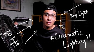 Lighting for YouTube videos at home using Yakephoto 150-Watt Led Light! CINEMATIC LIGHTING!