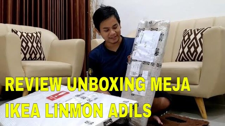 🔴 Unboxing Review Ikea Linnmon Adils 120x60 | Meja Minimalis Para Youtuber
