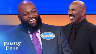 Steve Harvey to Marques: “Your jokes are better than mine!”