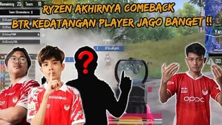 RYZEN COMEBACK BTR KEDATANGAN PLAYER JAGO BANGET , DILUAR NALAR SENDIRI BISA CHICKEN - PUBG MOBILE