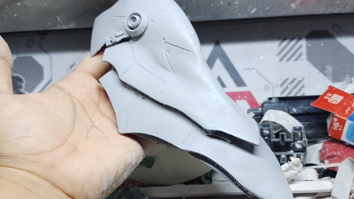 Selesai! Bagian bahu Chambro buatan tangan pertama, Gunpla Hand-Crushed Chambro Model Edisi 8 (Penye