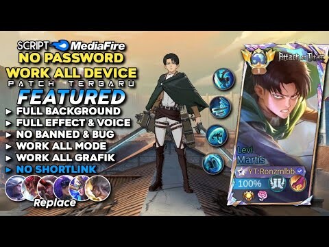 Script Skin Martis Attack on Titan Levi No Password Mediafire | Full Effect & Sound - Latest Patch