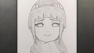 Easy Anime Drawing | How to Draw Kid Hinata [Naruto]