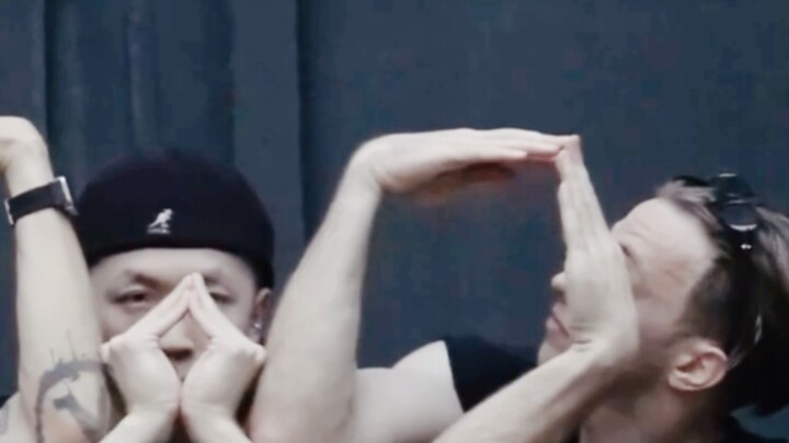 Performing geometric dance to XG's "Woke Up"
