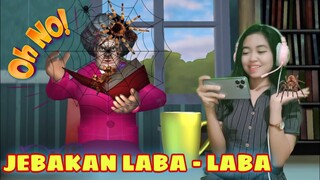 PART8 Jebakan laba laba di buku favorite nya scary teacher | RASAIN TUH 😅 #games #trending