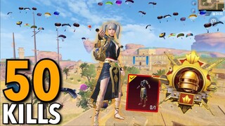 50 Kills😱NEW BEST AGGRESSIVE RUSH GAMEPLAY with WARRIOR OF NUT SET🔥PUBG Mobile