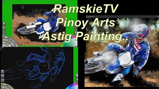 Painting MotorCross Using Software |  Pinoy Arts