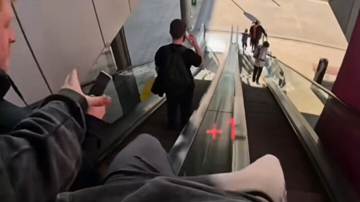 The escalator hero who combines parkour with robbery