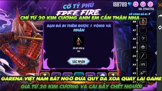 Free Fire| Bất ngờ Garena cho quỷ dạ xoa quay lại - Giá từ 20 kim cương và cái bấy chết người